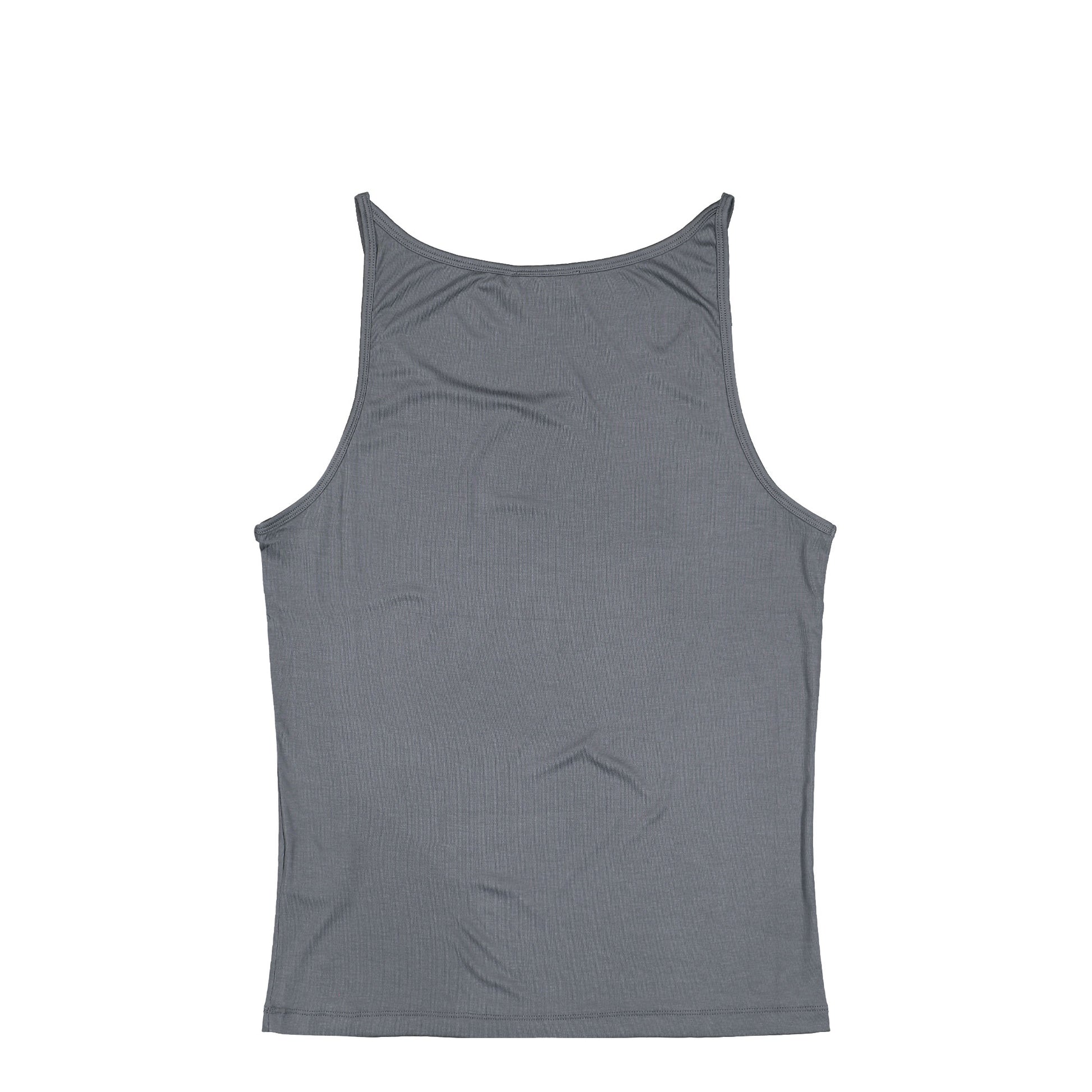 GmbH Tank Top With GmbH Print  Dark Grey Tops Vest3 Kili Detail View 2 | GATE
