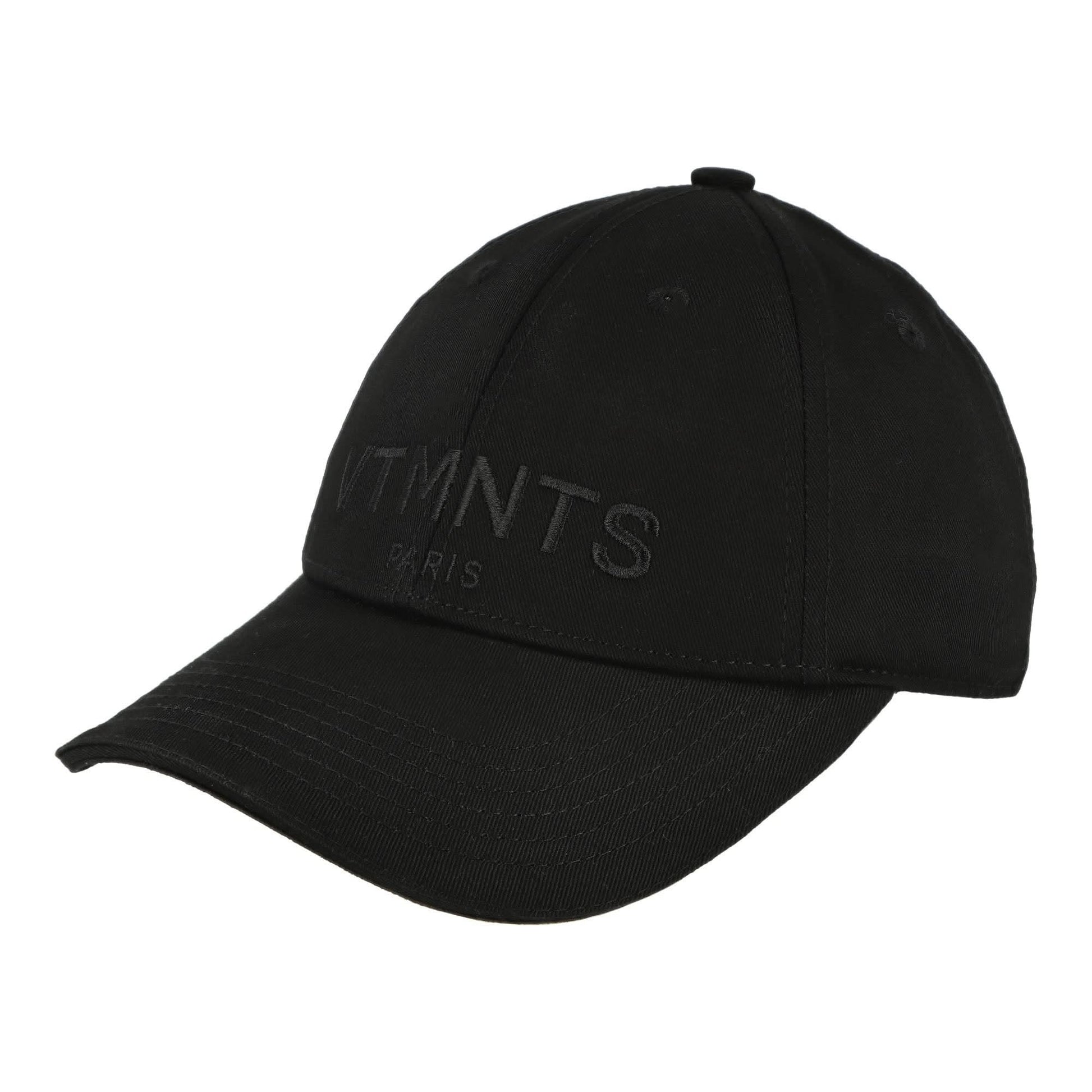 VTMNTS VTMNTS Paris Logo Cap Black Detail view 1 | Gate