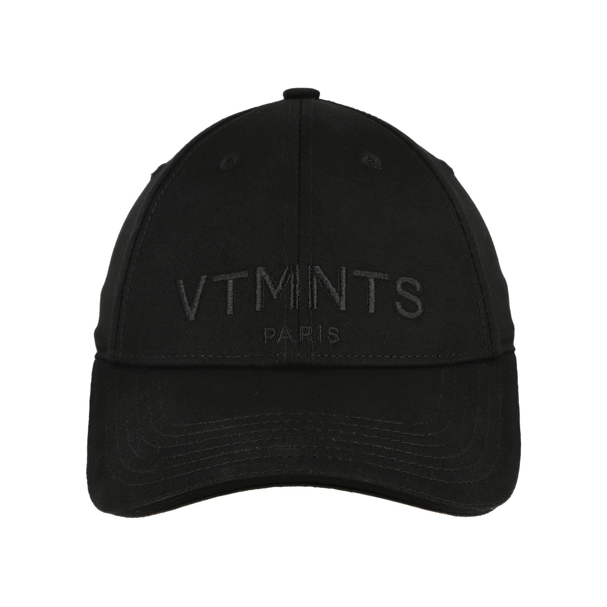 VTMNTS VTMNTS Paris Logo Cap Black Detail view 4 | Gate