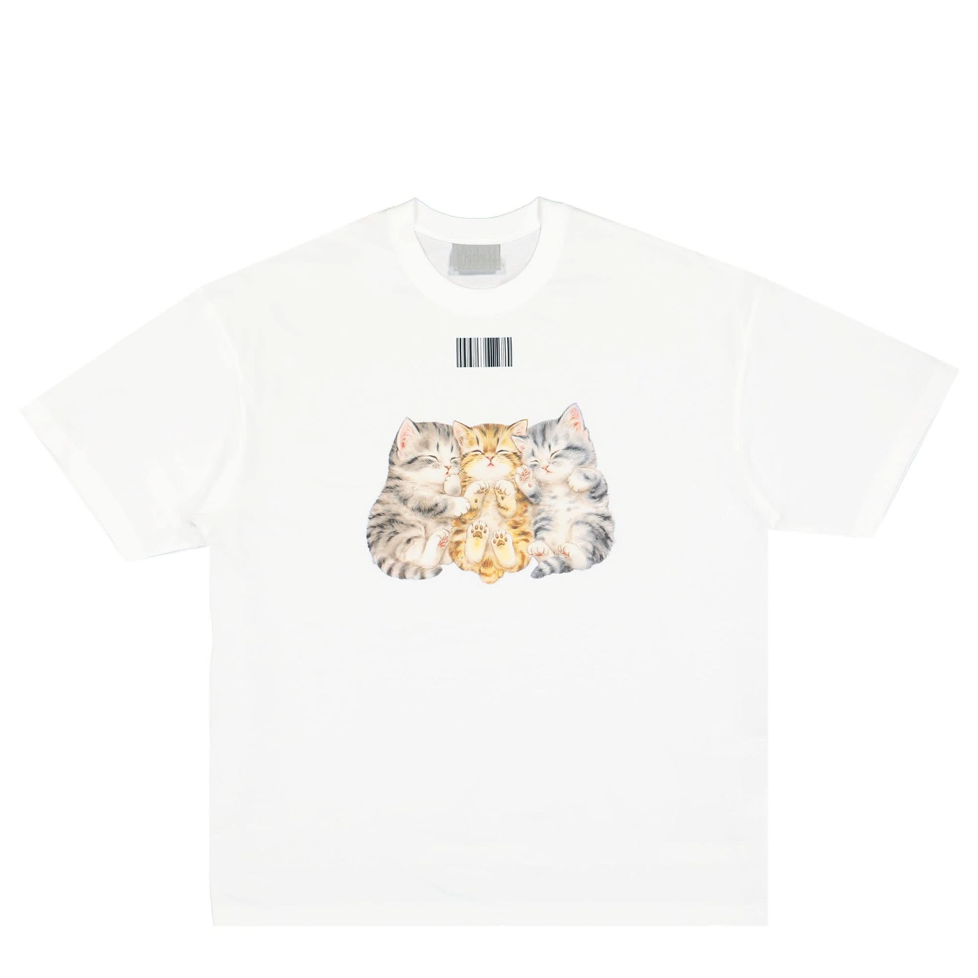 VTMNTS Cute Cat T-Shirt White Detail view 1 | Gate