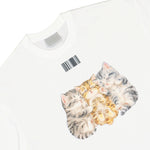VTMNTS Cute Cat T-Shirt White Detail view 3 | Gate