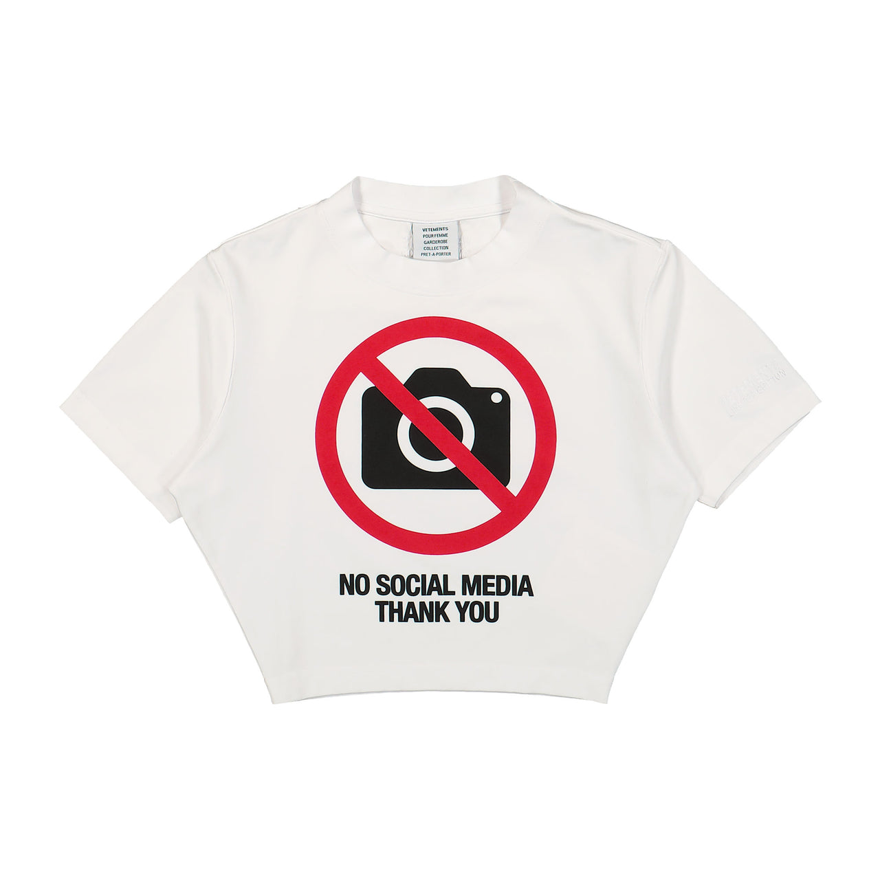 No Social Media Fitted T-Shirt