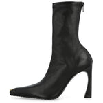 Marine Serre MS Ankle Boots Black Boots WBO003ACLEA0005-BK99 Detail View 1 | GATE
