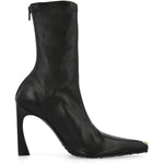 Marine Serre MS Ankle Boots Black Boots WBO003ACLEA0005-BK99 Detail View 2 | GATE
