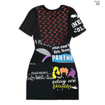 Regenerated Graphic T-Shirts Mini Dress