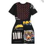 Regenerated Graphic T-Shirts Mini Dress