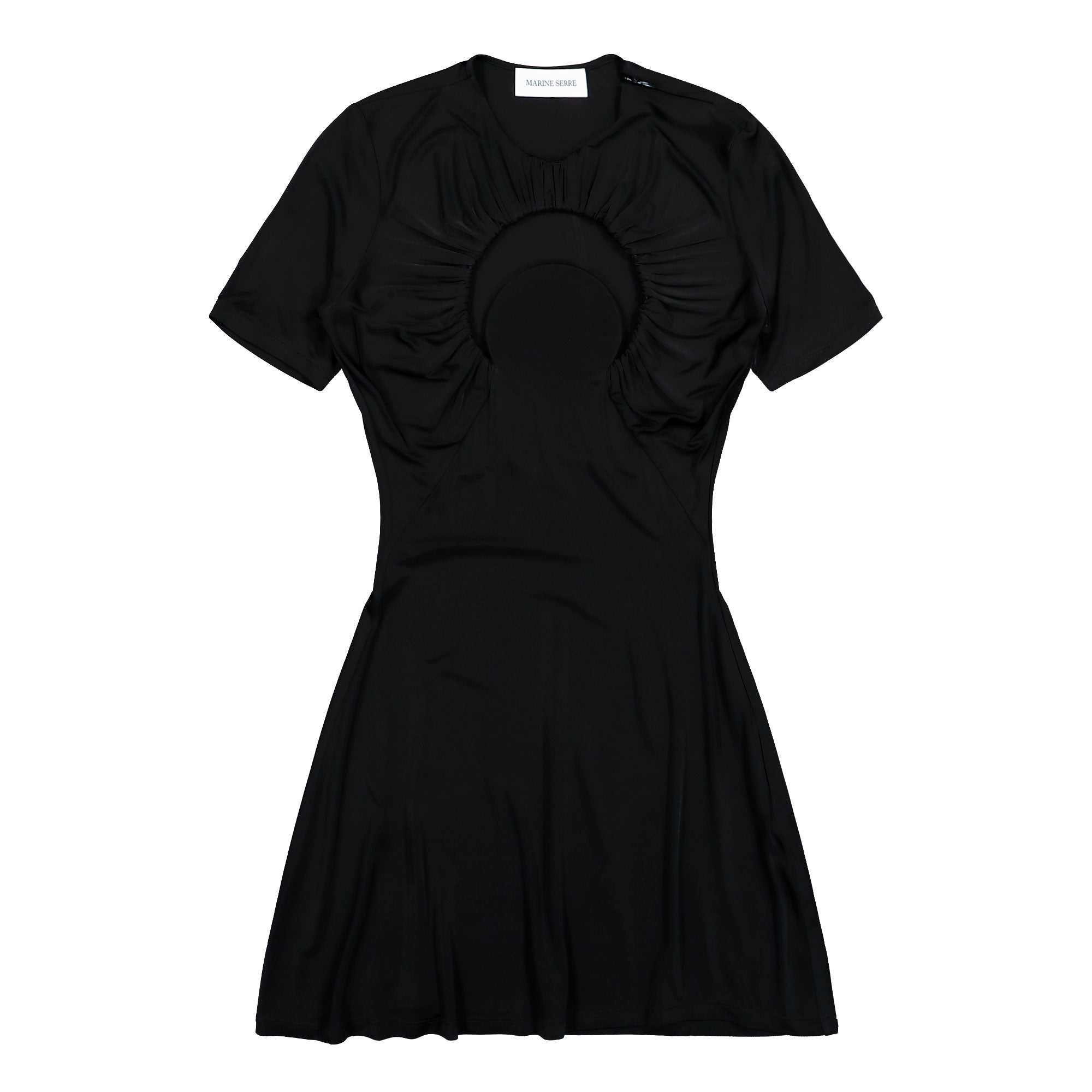 Moon Gathered Mini Dress | GATE