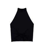 VETEMENTS Paris Reworked Tourist Wrap Top Black Tops WE76TO555B Detail View 2 | GATE