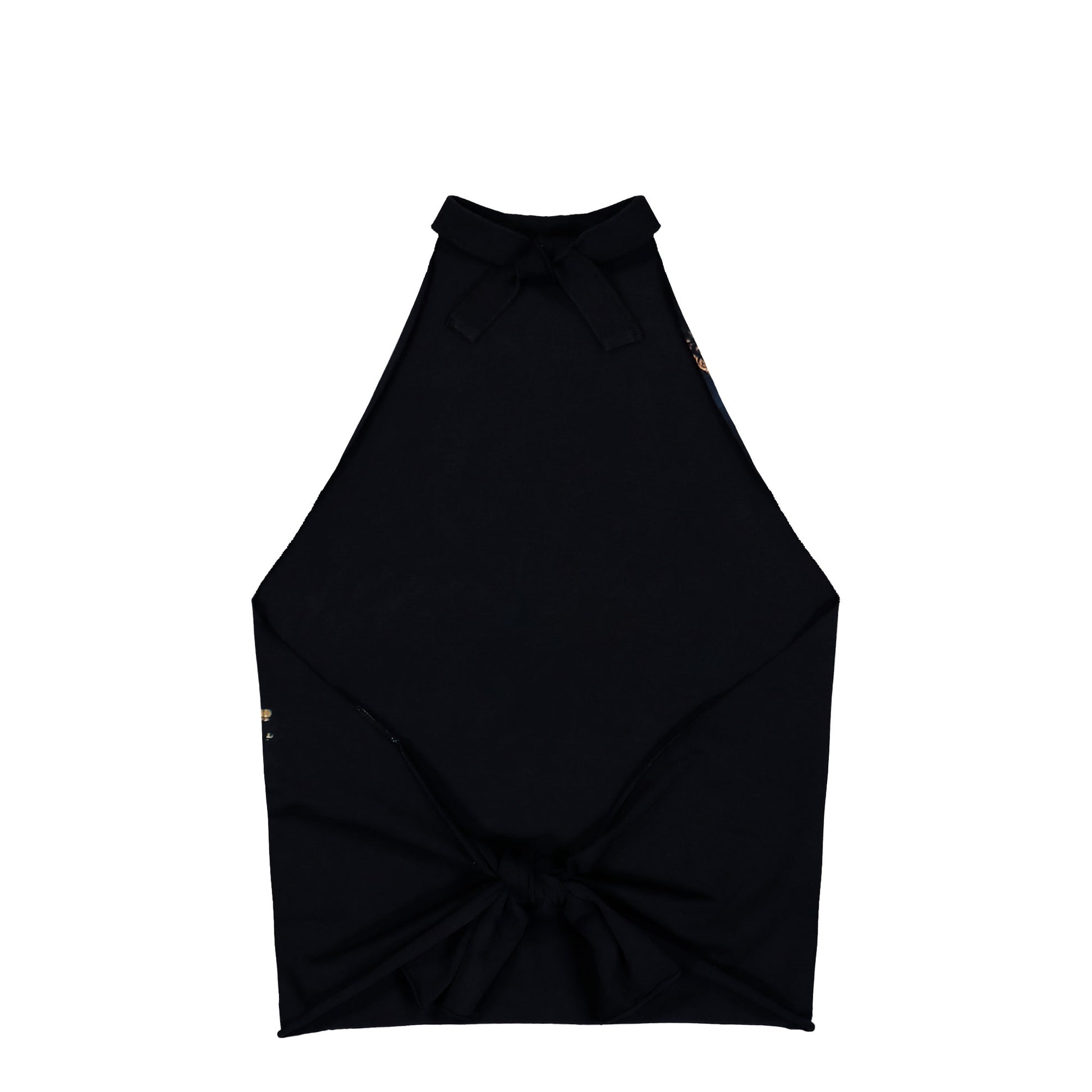 VETEMENTS Paris Reworked Tourist Wrap Top Black Tops WE76TO555B Detail View 2 | GATE