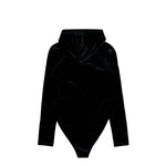 VETEMENTS Velvet Body With A Hood Black Bodies & Bodysuits WE76BD412B Detail View 2 | GATE
