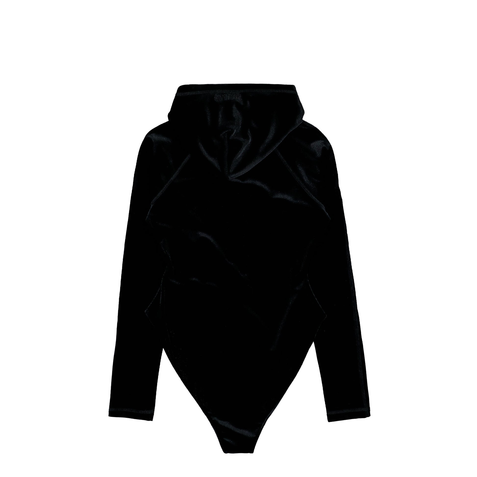 VETEMENTS Velvet Body With A Hood Black Bodies & Bodysuits WE76BD412B Detail View 2 | GATE

