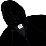 VETEMENTS Velvet Body With A Hood Black Bodies & Bodysuits WE76BD412B Detail View 3 | GATE
