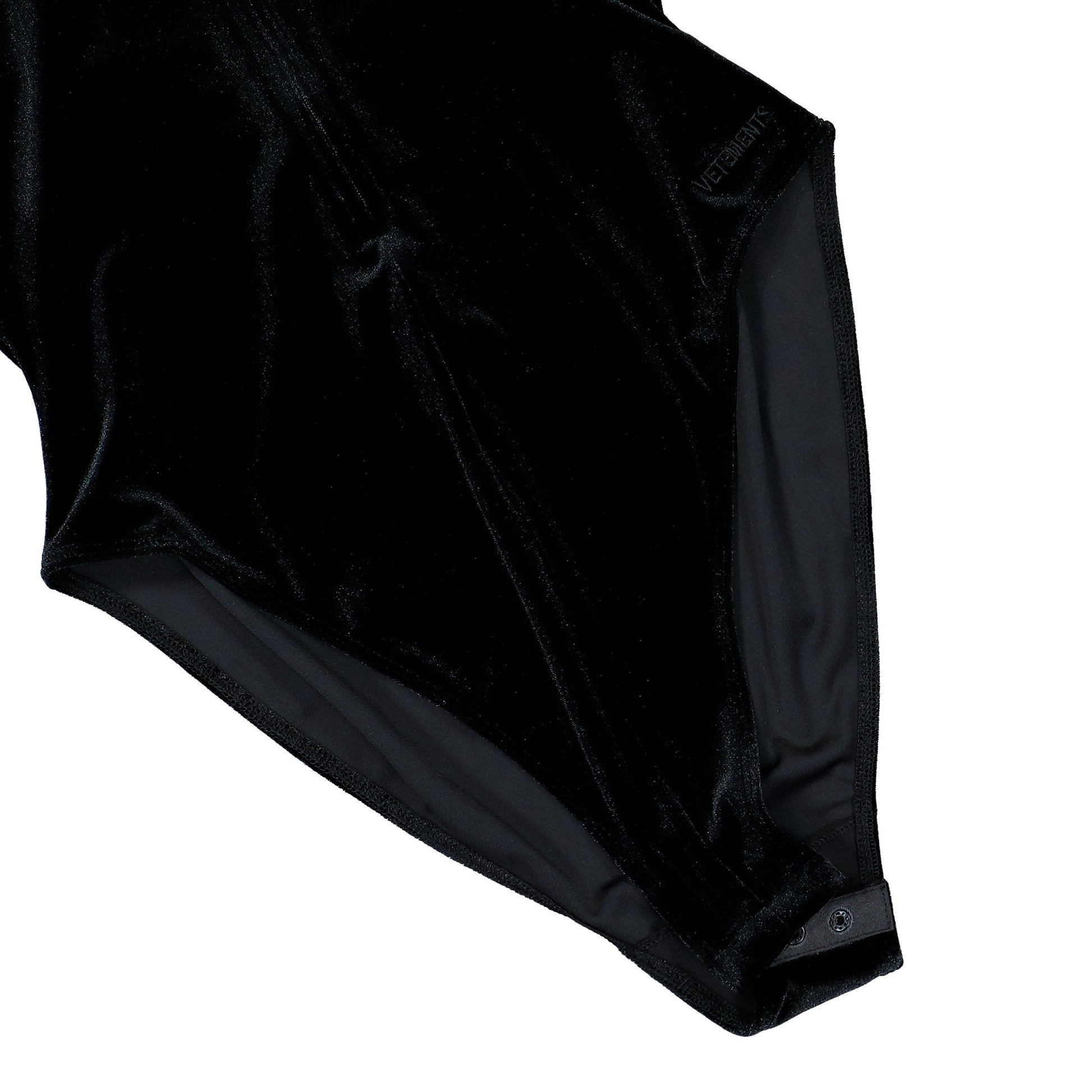 VETEMENTS Velvet Body With A Hood Black Bodies & Bodysuits WE76BD412B Detail View 4 | GATE

