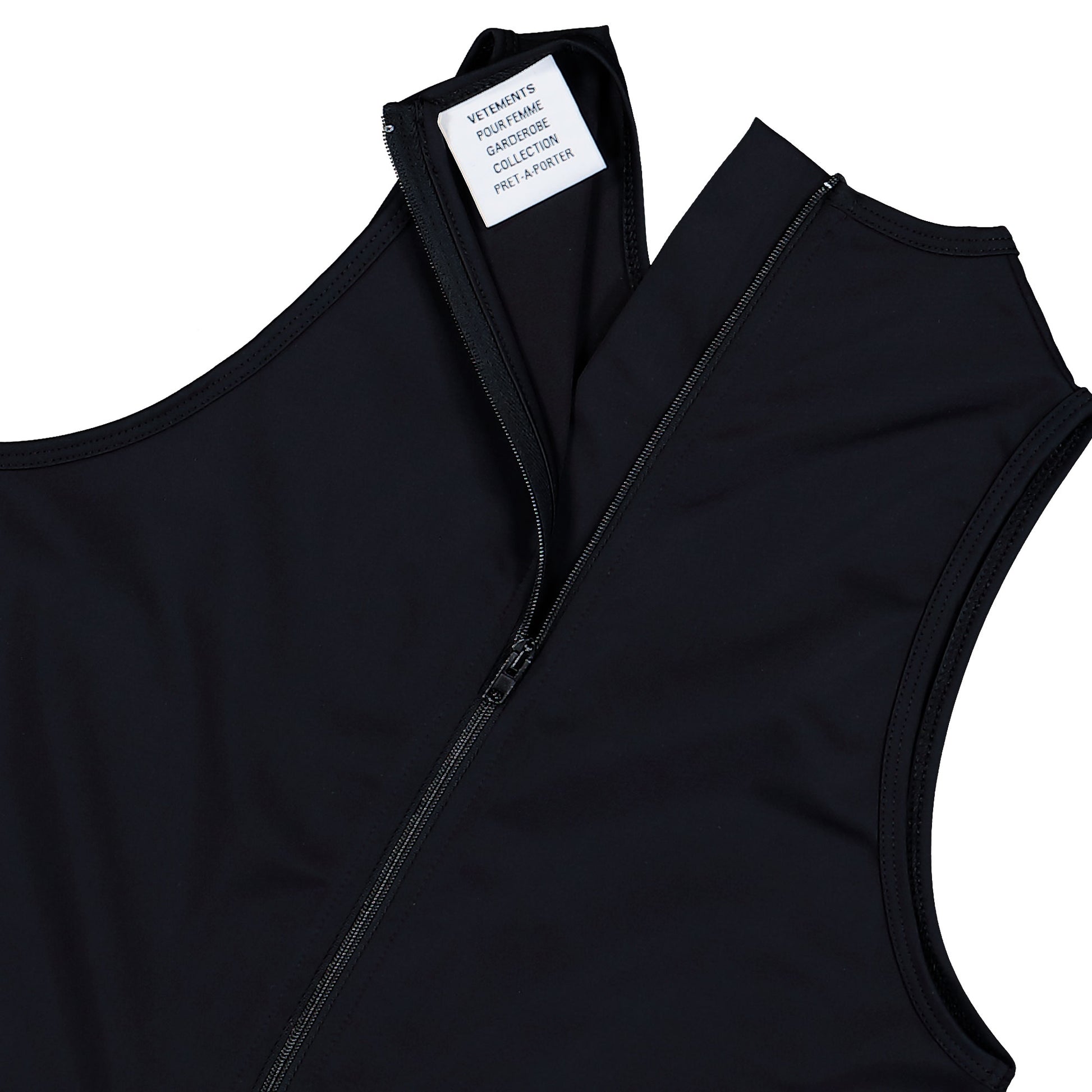 VETEMENTS Tease Romper Black Jumpsuits WE76BD466B Detail View 4 | GATE