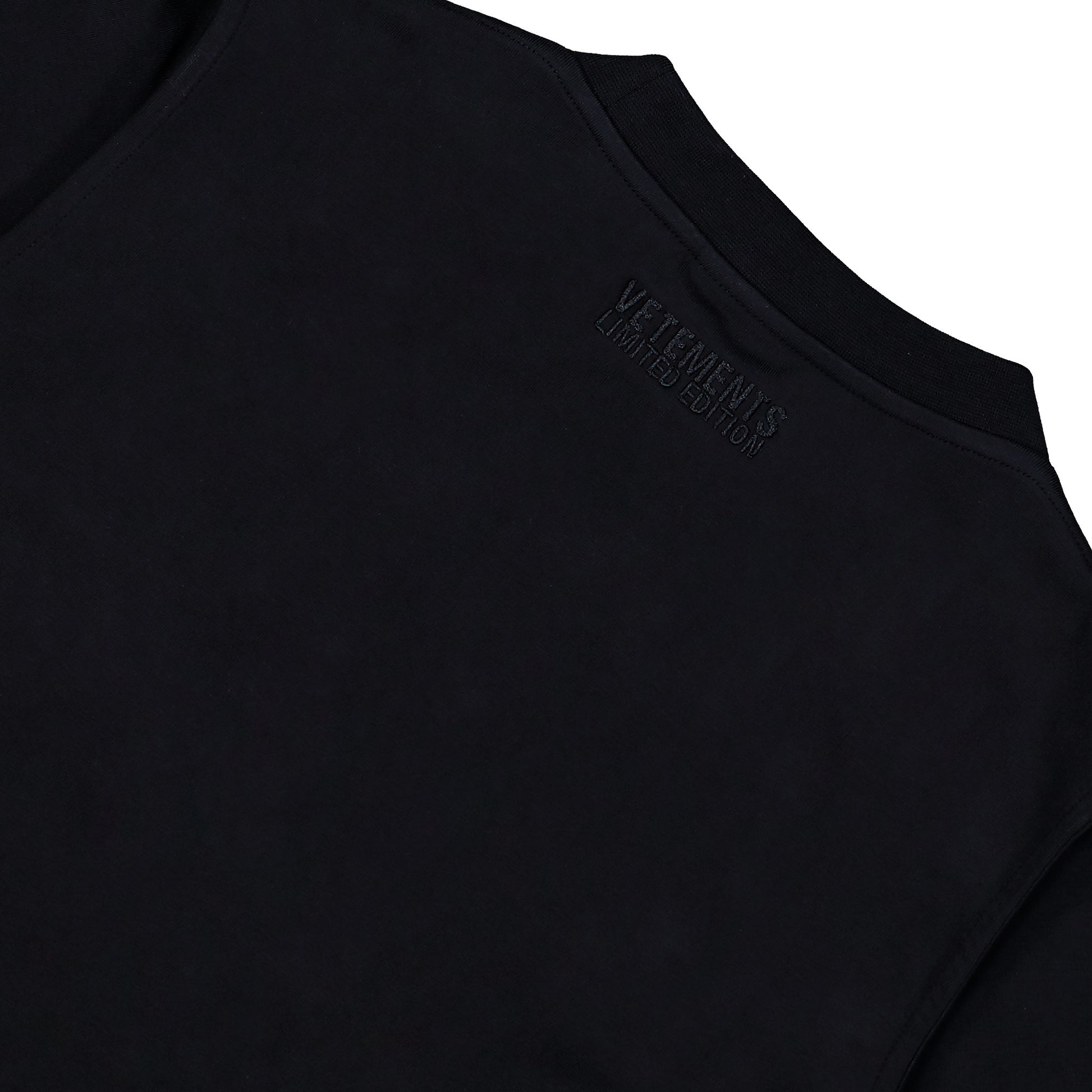 VETEMENTS Leather Cross T-Shirt Body Black Bodies & Bodysuits WE76BD537B Detail View 4 | GATE