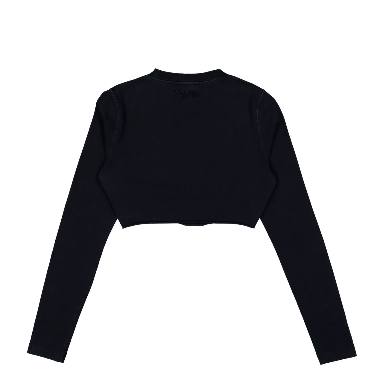 VETEMENTS Sin Cropped Longsleeve Black Longsleeves WE76LS541B Detail View 1 | GATE
