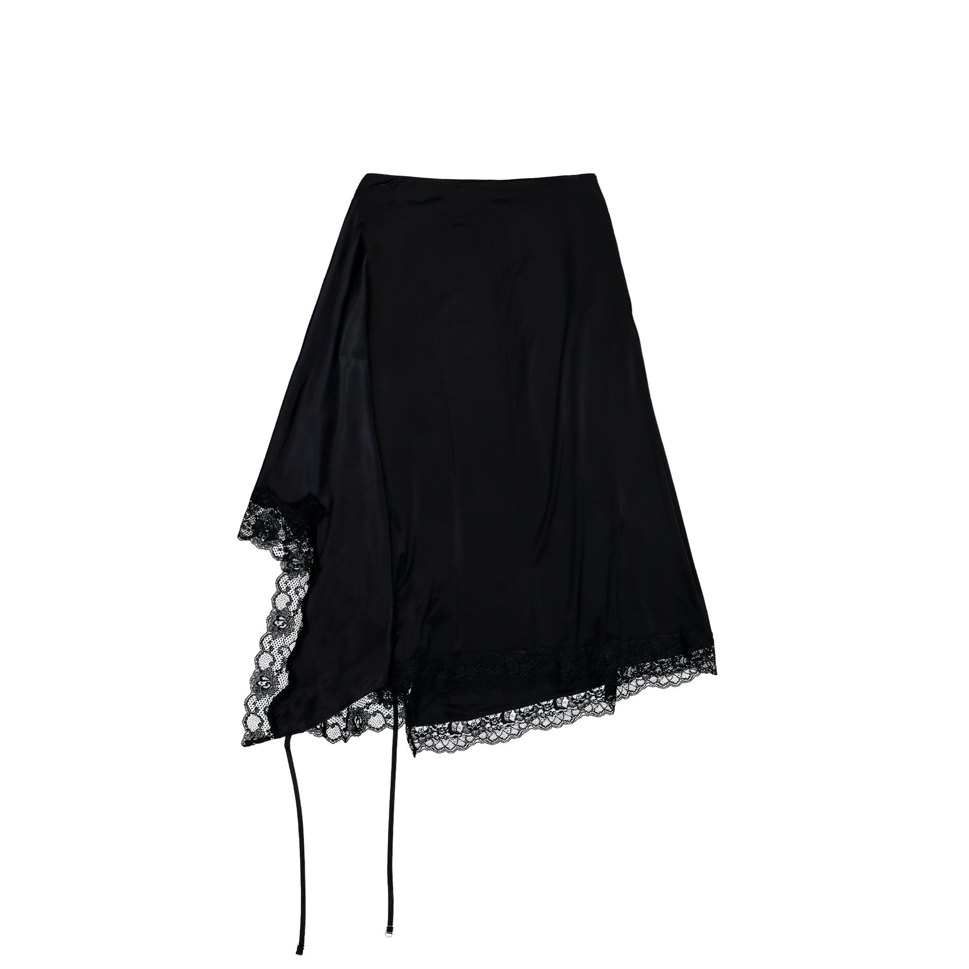 VETEMENTS Reworked Lingerie Skirt Black Skirts WE76SK575B Detail View 2 | GATE