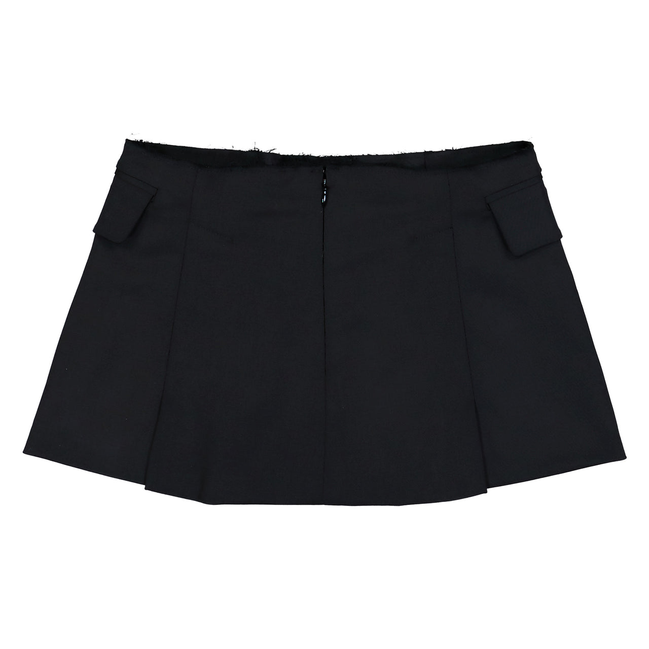 VETEMENTS Deconstructed Tailored Mini Skirt Black Skirts WE76TK363B Detail View 1 | GATE

