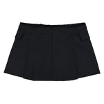 VETEMENTS Deconstructed Tailored Mini Skirt Black Skirts WE76TK363B Detail View 2 | GATE
