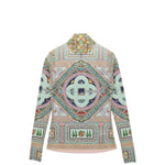 Casablanca Le Labirynthe Printed Mesh Top Multicolor Detail view 1 | Gate