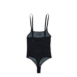 VETEMENTS Mesh Bodysuit Black Bodies & Bodysuits WH27BO124B Detail View 2 | GATE
