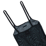 VETEMENTS Mesh Bodysuit Black Bodies & Bodysuits WH27BO124B Detail View 3 | GATE