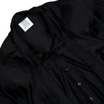 VETEMENTS Round Shoulder Blouse Black Tops WH27BL134B Detail View 3 | GATE