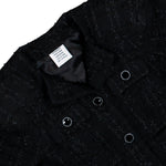 VETEMENTS Round Shoulder Tweed Jacket Black Jackets WH27JA028B2 Detail View 3 | GATE