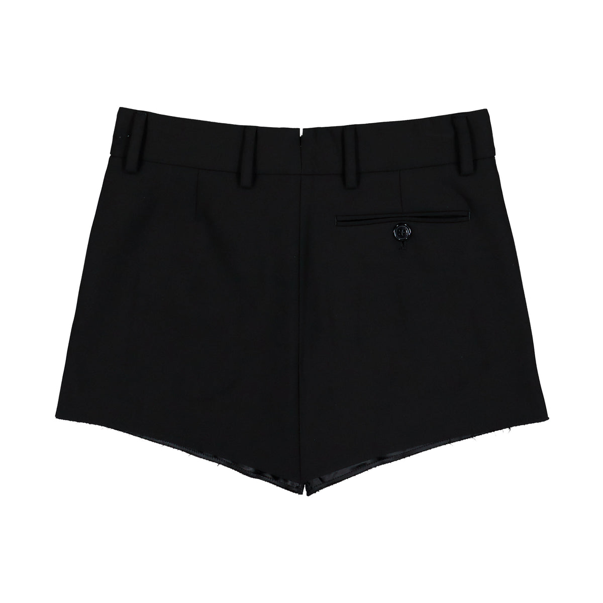 VETEMENTS Reworked Tailored Mini Skirt Black Skirts WH27SK038B Detail View 2 | GATE