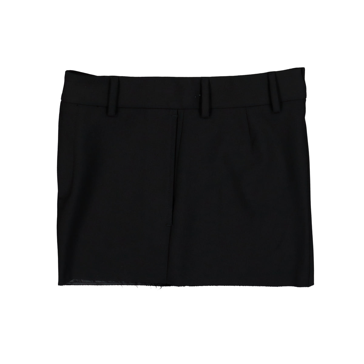 VETEMENTS Reworked Tailored Mini Skirt Black Skirts WH27SK038B Detail View 3 | GATE