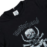 Motorhead x VETEMENTS Skull Cut-Up Fitted T-Shirt Washed Black T-Shirts WH27TR245B Detail View 3 | GATE