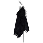 VETEMENTS Reworked Lingerie Mini Dress Black Dresses WH76DR800B Detail View 1 | GATE