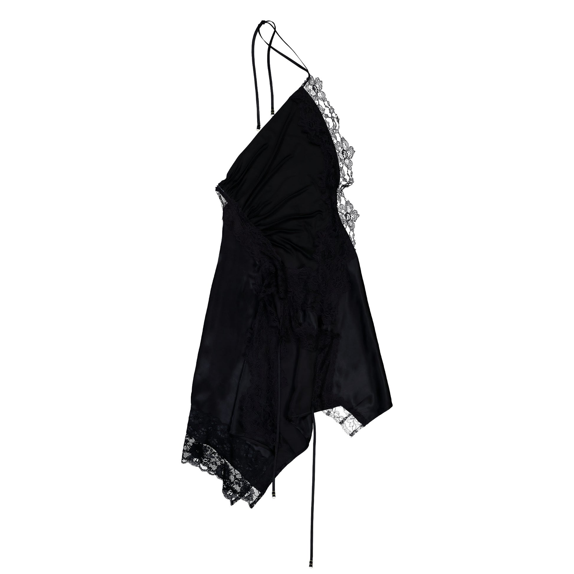 VETEMENTS Reworked Lingerie Mini Dress Black Dresses WH76DR800B Detail View 1 | GATE