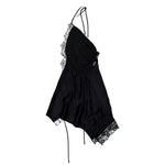 VETEMENTS Reworked Lingerie Mini Dress Black Dresses WH76DR800B Detail View 2 | GATE