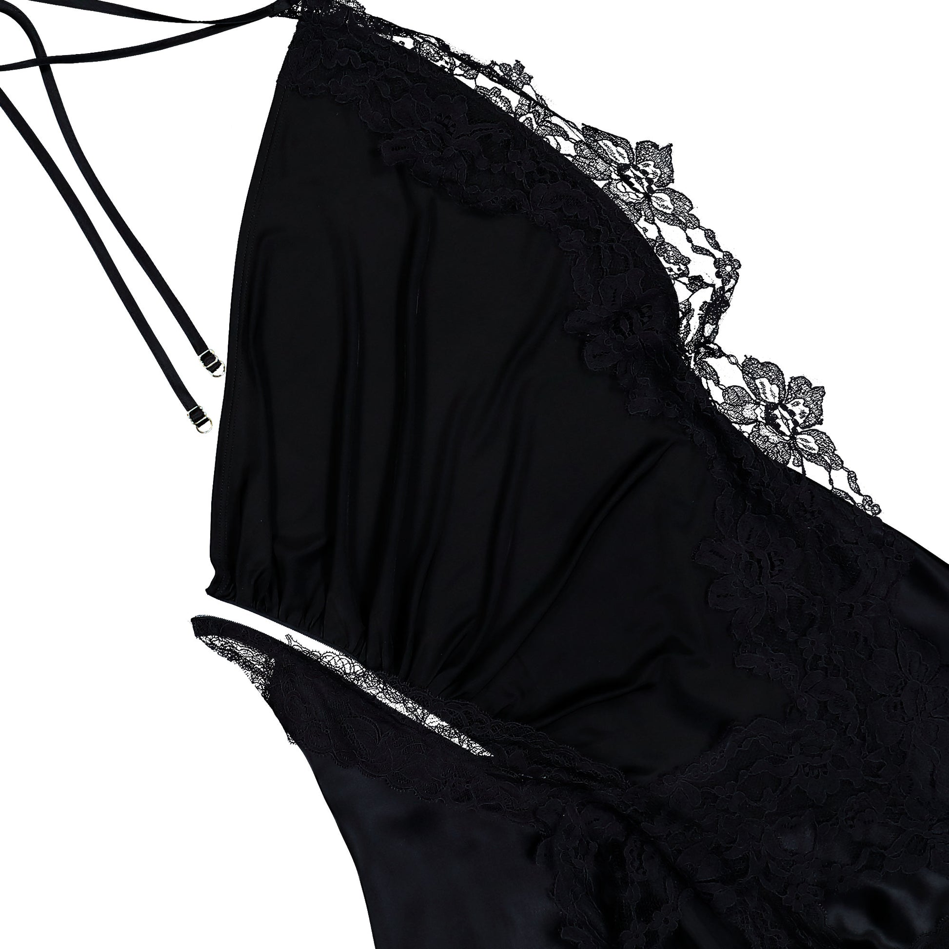 VETEMENTS Reworked Lingerie Mini Dress Black Dresses WH76DR800B Detail View 3 | GATE