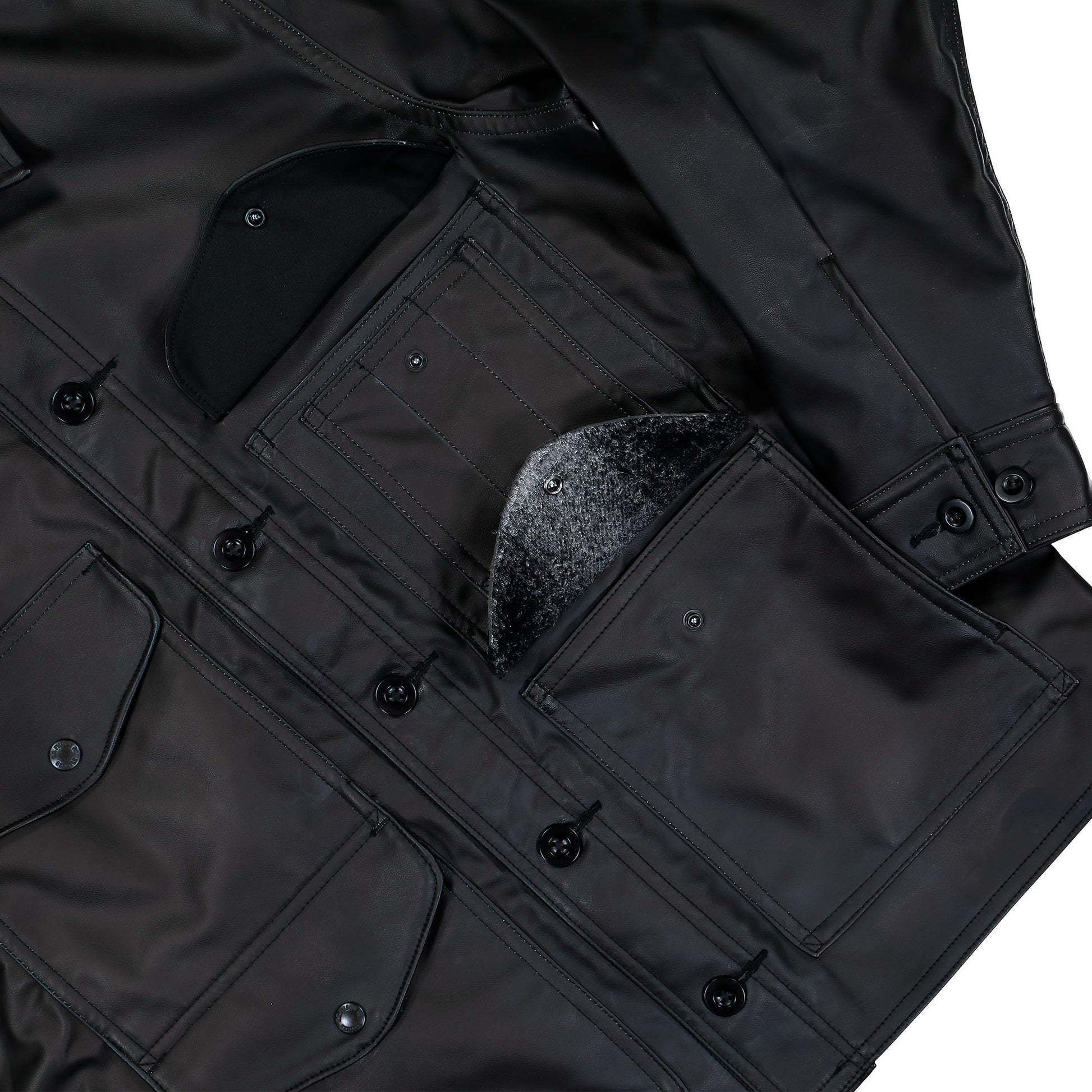 Junya Watanabe MAN Filson Jacket Black x Black / Grey Jacket WP-J020-051 / Black x Black / Grey Detail View 1 | Overkill
