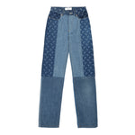 Regenerated Denim Straight Leg Pants