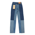 Regenerated Denim Straight Leg Pants