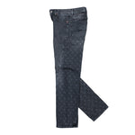 Marine Serre Moon Laser Denim Baggy Jeans Dark Grey Denim WPA169ACDEN0006-GR90 Detail View 3 | GATE
