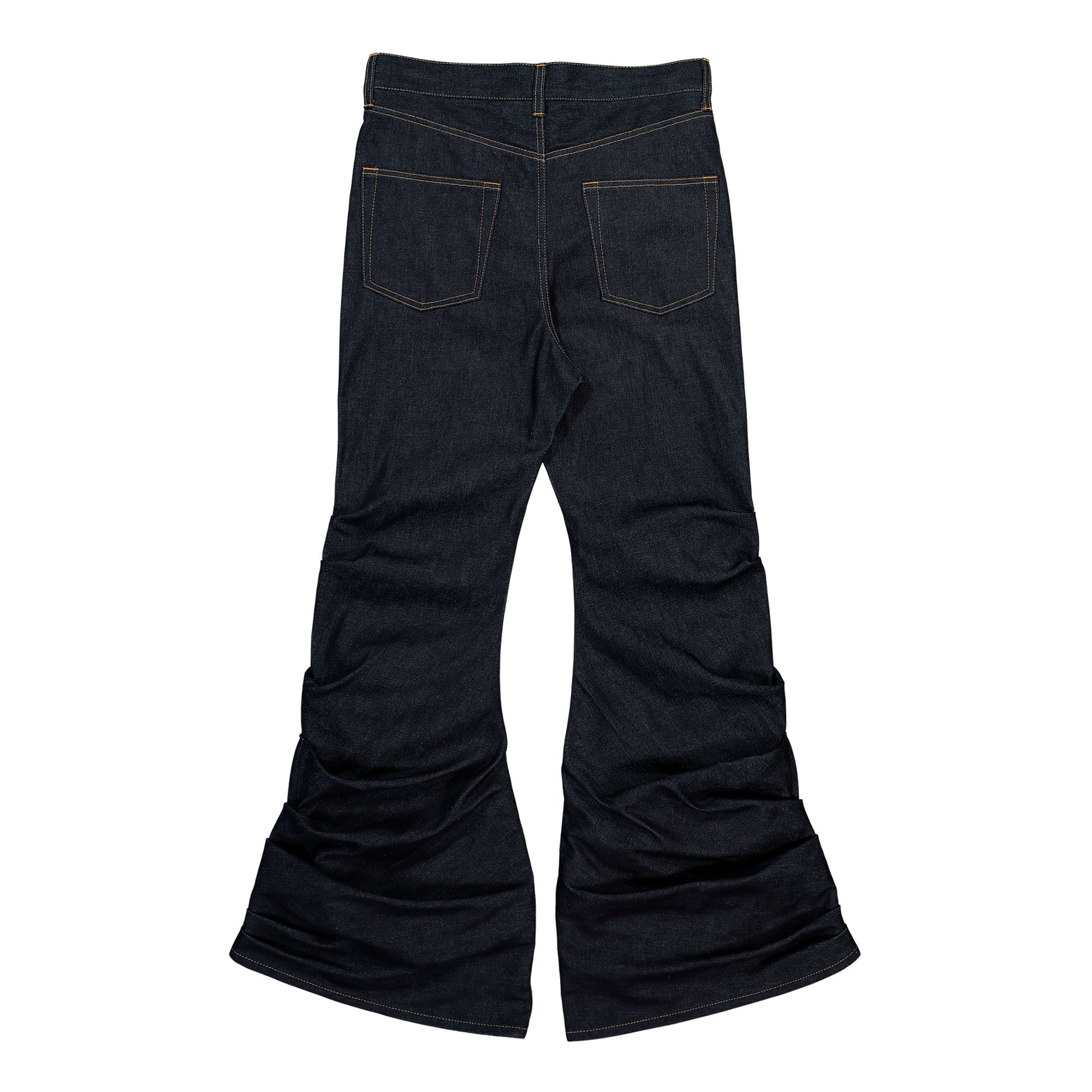 Junya Watanabe MAN Flared Bootcut Jeans Indigo Denim Pant WQ-P009-051 Detail View 2 | GATE

