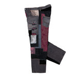 Junya Watanabe MAN Patchwork Jeans Black x Mix Denim Pant WQ-P219-051 Detail View 3 | GATE
