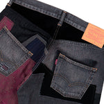 Junya Watanabe MAN Patchwork Jeans Black x Mix Denim Pant WQ-P219-051 Detail View 5 | GATE
