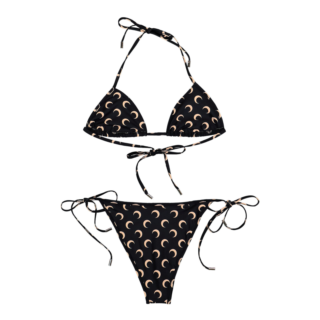 Marine Serre Moon Printed Jersey Swimwear Bikini Set Inverse Tan Bikinis WSW011ACJER0003-IT99 Detail View 1 | GATE