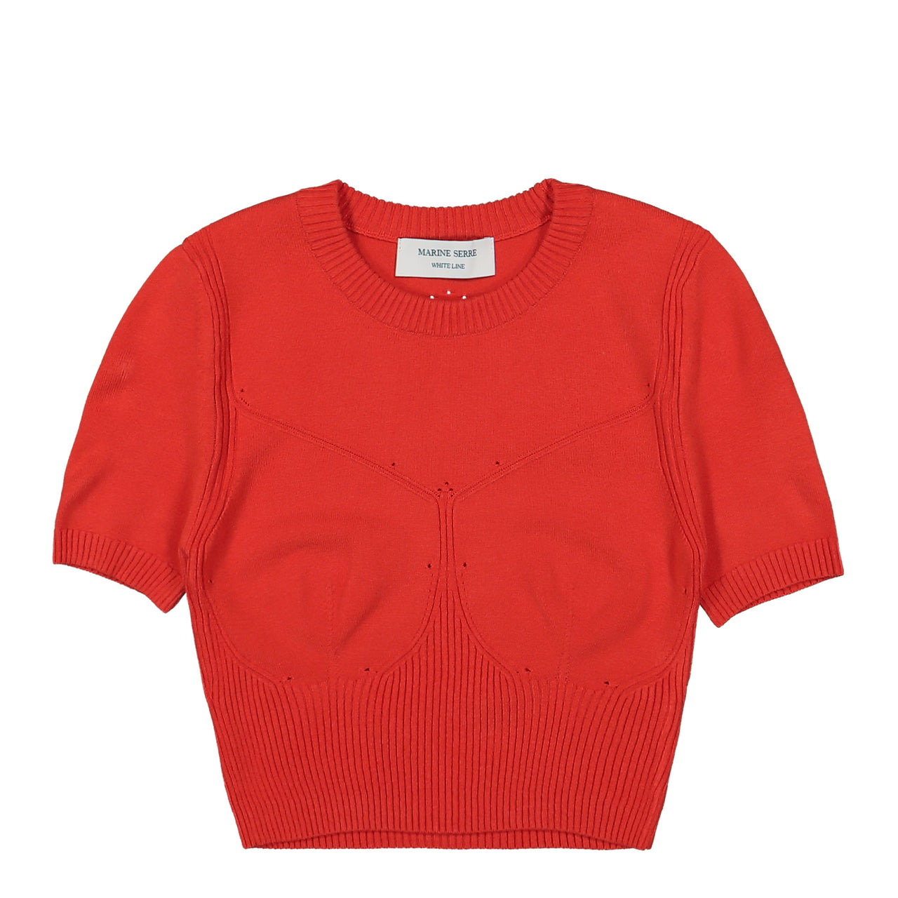Knit Rib Cropped Pullover