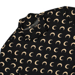 Marine Serre Regenerated All Over Moon Jersey Second Skin Top Black Detail view 3 | Gate