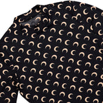 Marine Serre Moon Printed Jersey LS Highneck Top Inverse Tan Longsleeves WTS005ACJER0001-IT99 Detail View 3 | GATE