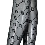 Marine Serre Regenerated Moonogram Mesh Flock Tights Black Detail view 1 | Gate
