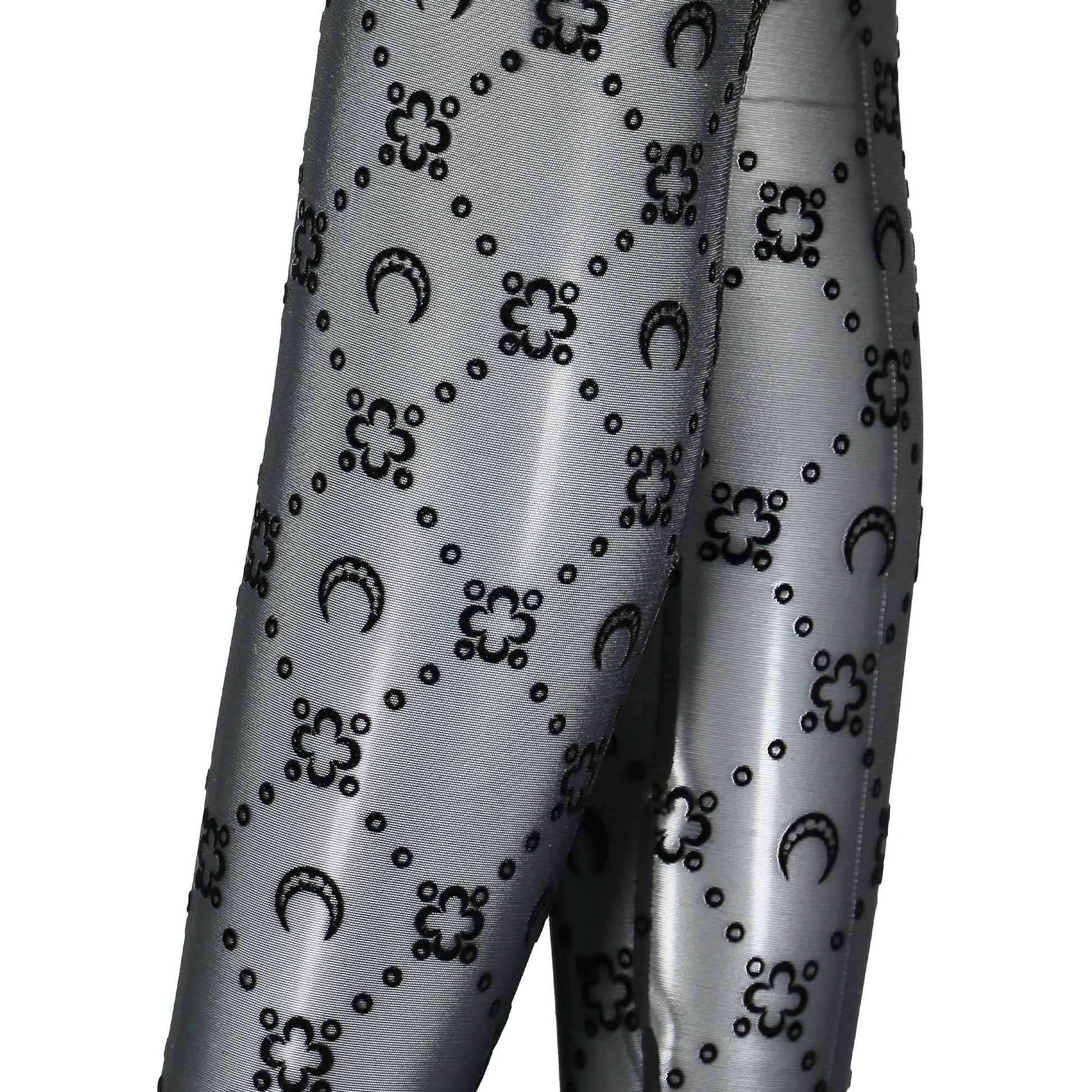 Marine Serre Regenerated Moonogram Mesh Flock Tights Black Detail view 1 | Gate