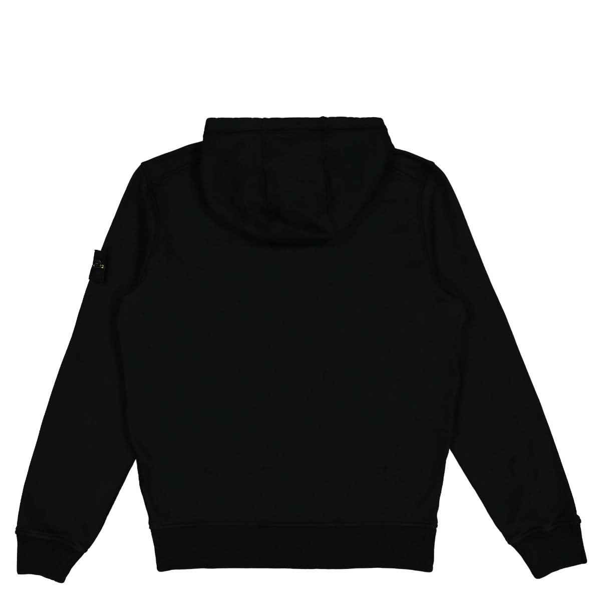 Stone Island Hooded Sweatshirt Black Detail view 1 | Gate