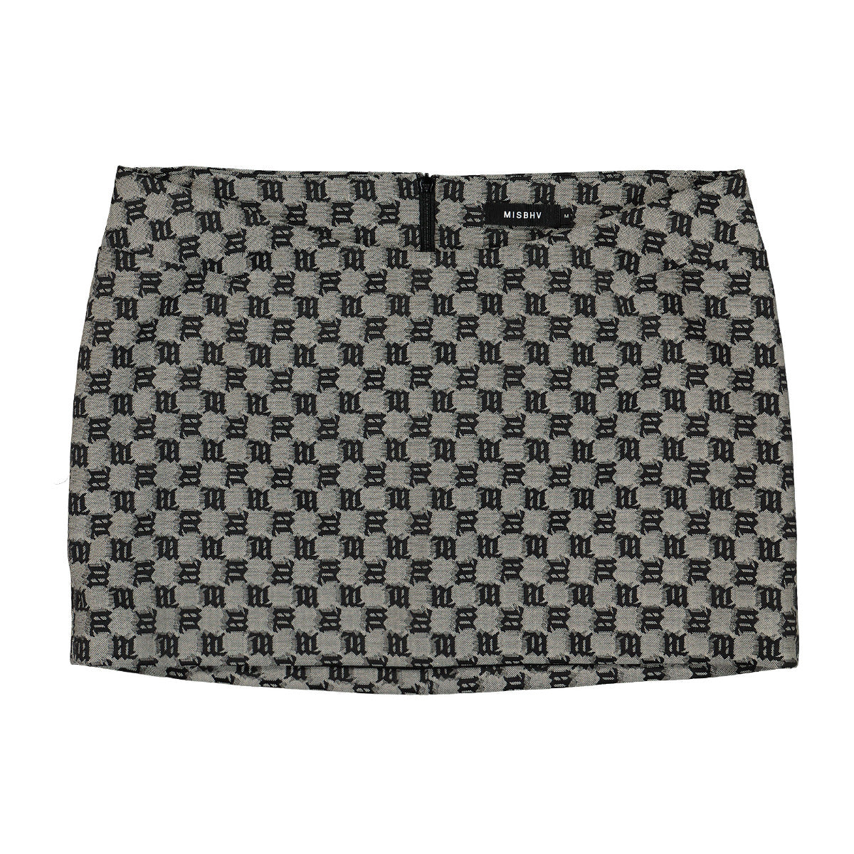 Monogram Jacquard Low Waisted Skirt in Multicolor